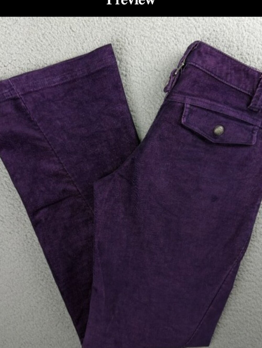 Athleta Deep Purple Corduroy Pants. Size 2 But Fits Like A 4 . Bootcut .